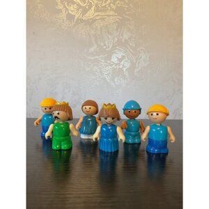 Lil Playmates Figures Toys Royal Family Construction Workers Bundle Lot of 6
